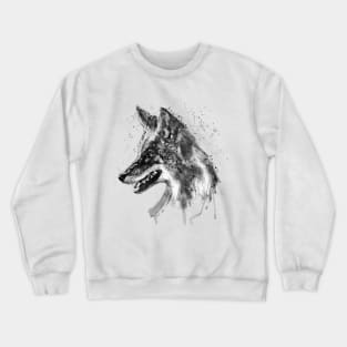 Coyote Head Black and White Crewneck Sweatshirt